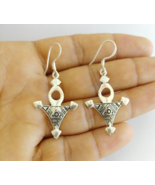 Tuareg Earrings Jewelry Silver Ethnic Handmade Tribal Gypsy Boho Hippy A... - £35.04 GBP