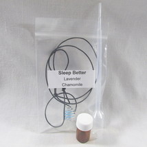 Sleep Better Aromatherapy Necklace Pendant Kit Essential Oils Natural Or... - $18.80