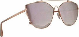Brand New Tom Ford JACQUELYN-2 TF563 33Z Rose Gold Mirrored Authentic Sunglasses - £143.87 GBP
