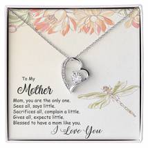 To My Mother Necklace On Card. Gift From Daughter &amp; Son Mom Necklace. For Mother - £39.44 GBP+