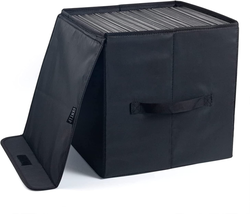 Vinyl Record Storage Box for 12-Inch Records Crate Holds up to 90 Records,Pack o - £26.92 GBP