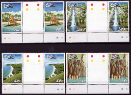 ZAYIX Fiji 527-530 MNH Gutter Pairs EXPO &#39;85 Scenic Views Landmarks 051023SM36 - £7.11 GBP