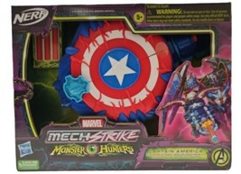 NERF Marvel Mech Strike Captain America Monster Hunters -NEW in box - £17.49 GBP