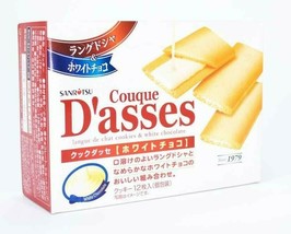 2 Pack Sanritsu Dasses White Chocolate Cookie (Couque D&#39;asses) 12 Pieces - £18.88 GBP