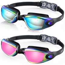 Swim Goggles, 2 Pack Swimming Goggles No Leaking Adult Men Women Youth - $19.99