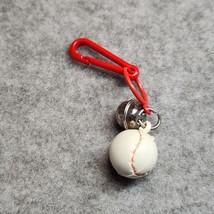 Vintage 1980s Plastic Bell Charm Baseball Charm For 80s Necklace - $10.00