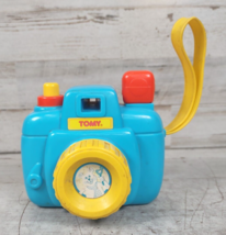 Vintage Tomy Plastic Blue Camera Toy Ringing Bell Clicking Lens Adjuster... - $9.49