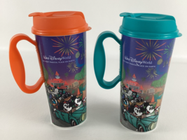 Walt Disney World Reusable Tumbler Traveler Cup Souvenir Magic Kingdom W... - $573.37 MXN