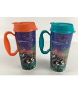 Walt Disney World Reusable Tumbler Traveler Cup Souvenir Magic Kingdom W... - $40.53 CAD