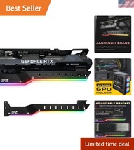 Lightweight Aluminum GPU Brace with 5V ARGB for Stable Graphics Card Sup... - $728.59 MXN