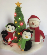 Hallmark Jingle Pals Snowman &amp; Penguins Very Merry Trio Rockin Around Ch... - £18.78 GBP
