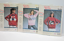 Bucilla Gallery of Stitches Appliques Ducks Cow Bunnies Sweatshirts Lot ... - £7.17 GBP