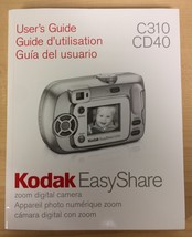 Kodak C310 CD40 Digital Camera Manual/User&#39;s Guide - $8.53