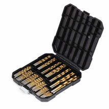 Comoware 100 Pcs Titanium Drill Bit Set - High Speed Steel For Steel,, 3/8&quot; - $586.26 MXN