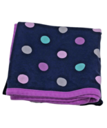 Just One You by Carters Blanket Knit Blue Purple Polka Dot Knit Cotton 3... - $27.87