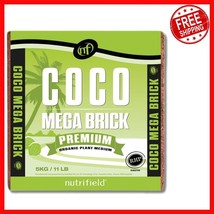 Sustainable 11 lb Coco Coir Fiber Brick - Ideal for Seed Starters and Pl... - $842.53 MXN