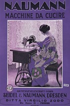 Decorative Poster.Home Room interior art design.Naumann Sewing machine.7837 - $16.20+