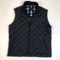 Brooks Brothers Mens Navy Blue Quilted Thermore Insulated Full Zip Vest Large - £31.53 GBP