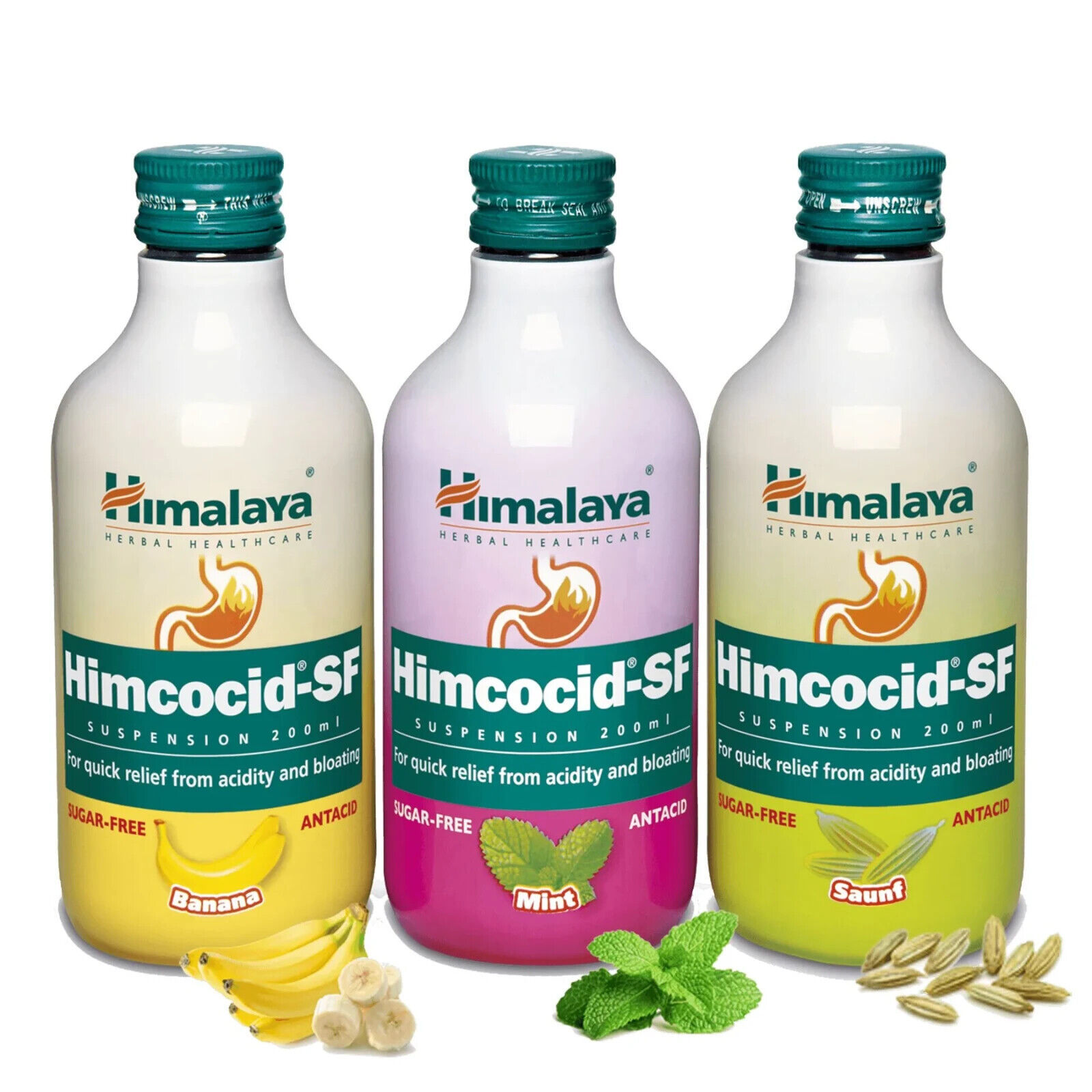 Himalaya Himcocid-SF syrup, Saunf Fennel, 200 ml relief from acidity bloating - $17.63