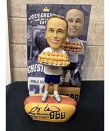 Autographed Joey Chest limited edition hotdog counter bobble head with J... - £157.53 GBP