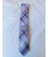Van Heusen Men&#39;s Tie Purple Silver Diamond Design Extra Long 63 Inch $50... - $38.48 CAD