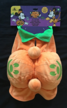 Disney Store Mickey Mouse Pumpkin Pet Costume Glow-in-Dark Accents Size M NW W/T - £29.88 GBP