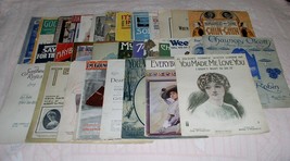 Sheet Music Lot Of 30 Vintage Early 1900&#39;s Al Jolson Various Musicals An... - $29.99