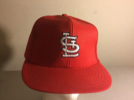 Vtg St Louis Cardinals STL MLB Snapback Hat - £12.56 GBP