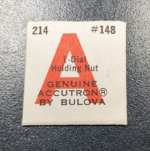 NOS Genuine Bulova Accutron 214 Watch Part #148 Dial Holding Nut - £7.70 GBP