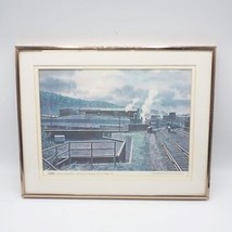 Railroad Train Pittsburgh Lake Erie New York Central McKees Rocks 1960s Print - £138.85 GBP