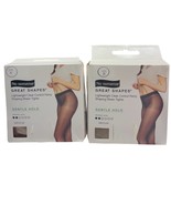 (2) No Nonsense Great Shapes Size B Shaping Sheer Gentle Pantyhose Tan/m... - €17,14 EUR