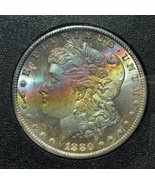 1880/79-CC Silver Morgan Dollar NGC MS64* Star Wow Rainbow Tone &amp; Error ... - £3,487.51 GBP