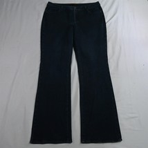 Coldwater Creek 16 Long 35&quot; Inseam Bootcut Dark Rinse Denim Womens Jeans - £15.84 GBP