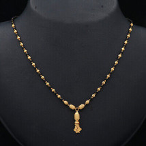 22 cts Print True Gold 17.1cm Multi-Layer Necklaces Aunts Gift Handmade Jewelry - £985.55 GBP