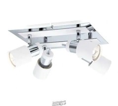 Eglo Davida 10.54 in. 4-Light Chrome Semi-Flush Mount - £26.57 GBP