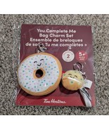 Tim Hortons 2025 You Complete Me Set of 2 Bag Charm Valentine&#39;s Day Coll... - $30.55
