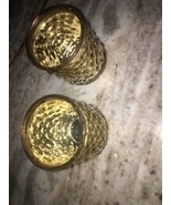 two gold candle holders matching - £20.50 GBP