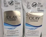 (2)OLAY Cleanse Gentle Facial Cloths 30 Textured Facial Cloths Fragrance... - $21.73