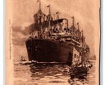 Hamburg America Line Dampfer President Lincoln Steam Ship UNP DB Postcar... - $3.91