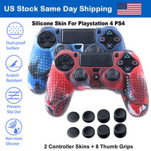 2Pcs Camo Silicone Cover Skin Protective Case Thumb Grips For Playstatio... - £15.81 GBP