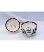 Royal Seasons Snowmen Christmas Soup Bowls 6-3/4&quot; Lot of 12 Xmas SEE DES... - $432.00 MXN