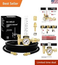 All-in-One Gas Regulator with Hose for Accurate MIG and TIG Gas Flow Con... - $811.67 MXN