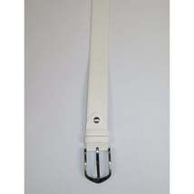 Men's Belt By PICCODER Turkey Genuine Leather Textured 3900 White image 3
