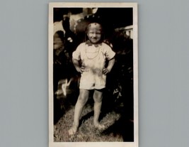 Antique 1940&#39;s Little Boy In a Sombrero -  Black &amp; White Photography Photos P6 - £6.20 GBP