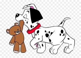 Dalmation Dog with Teddy bear Metal Cutting Die Cards Scrapbooking Animals Dies  - £9.64 GBP