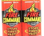 2 Fire Command 16 Oz Safe Non Corrosive Fast Acting Stops Fires Fast Sup... - £33.96 GBP
