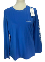 Vineyard Vines Women’s Performance Long Sleeve Shirt Size Large Royal Blue NEW! - £25.32 GBP