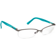 Gucci Eyeglasses GG 2901 YOF Shiny Gunmetal/Blue Half Rim Frame Italy 54[]16 135 - £119.89 GBP