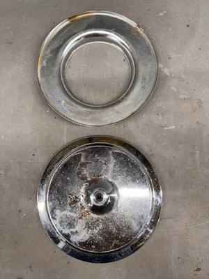 Chrome Air Cleaner 4bbl Chevy Ford Mopar Pontiac Oldsmobile Base Lid V8 ... - $29.66