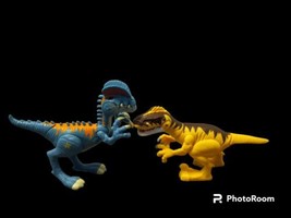 JURASSIC WORLD JW  Dilophosaurus Raptor Lights  Sound Dinosaur Hasbro Lot Of 2 - $19.80